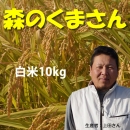 【送料無料】平成27年度　熊本県産　森のくまさん(上田)　白米10kg(5kg×2)